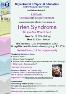 An Introductory Workshop on ‘Irlen Syndrome’