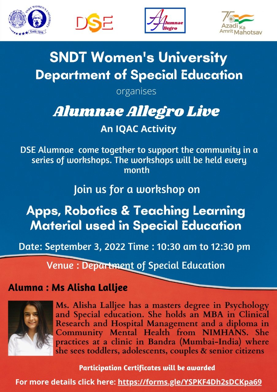 Alumnae Allegro- Workshop by Ms Lalljee